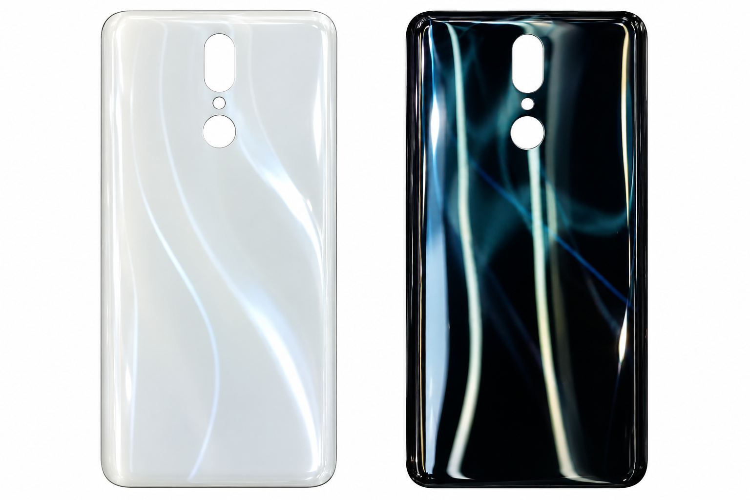 Compatible Replacement for OPPO F11 Back Panel – Black & White